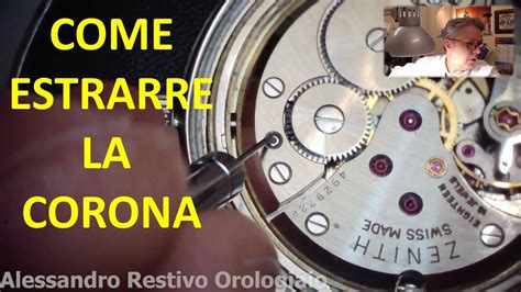 Come estrarre la corona dell'orologio 